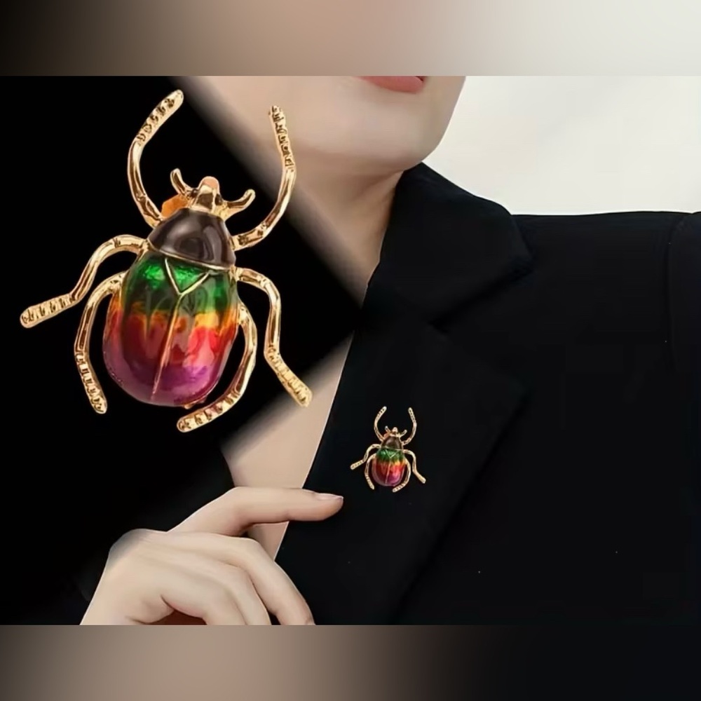 Beetle Brooch Modern New - Picture 5 of 6